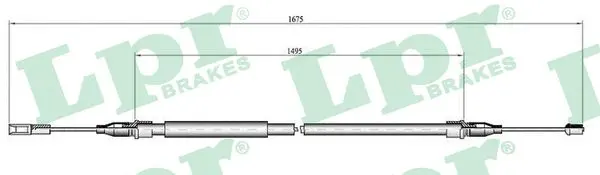 жило, ръчна спирачка LPR                 