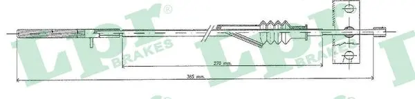 жило, ръчна спирачка LPR                 