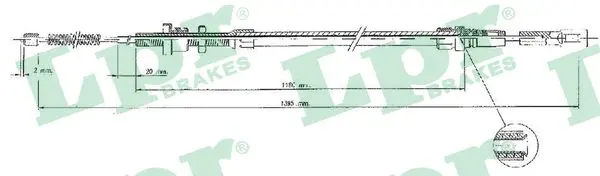 жило, ръчна спирачка LPR                 