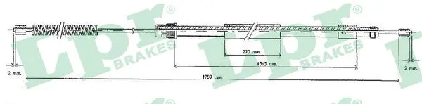 жило, ръчна спирачка LPR                 