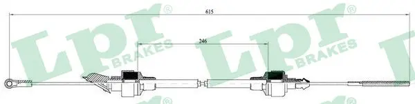 въжен механизъм, задействане на съединителя LPR                 