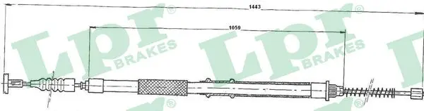 жило, ръчна спирачка LPR                 