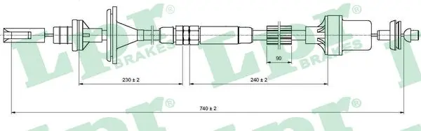 въжен механизъм, задействане на съединителя LPR                 
