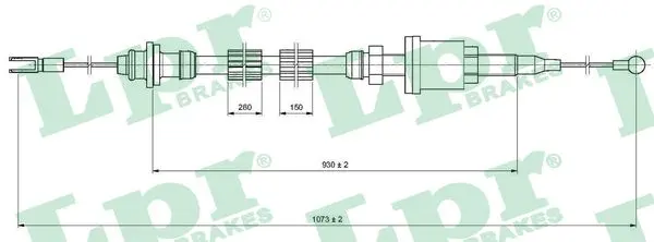 въжен механизъм, задействане на съединителя LPR                 