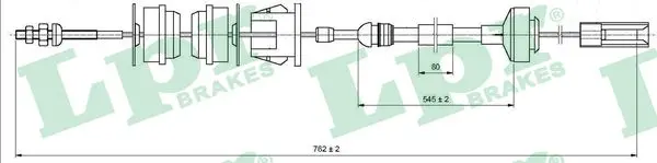 въжен механизъм, задействане на съединителя LPR                 