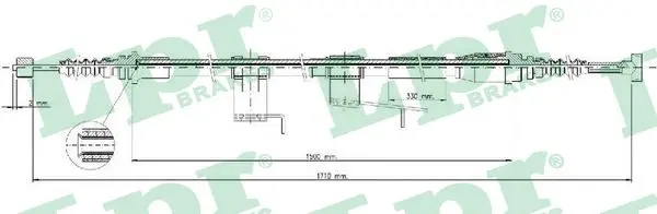 жило, ръчна спирачка LPR                 