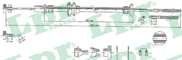 въжен механизъм, задействане на съединителя LPR                 