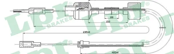 въжен механизъм, задействане на съединителя LPR                 