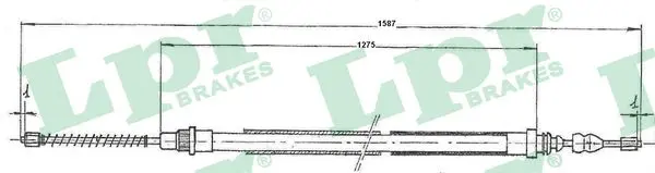 жило, ръчна спирачка LPR                 