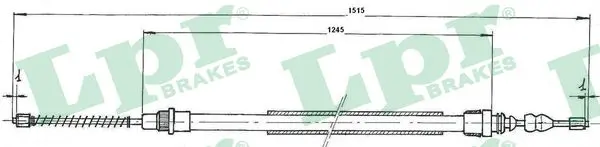 жило, ръчна спирачка LPR                 