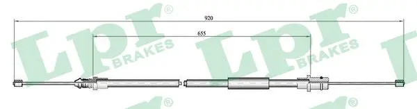 жило, ръчна спирачка LPR                 