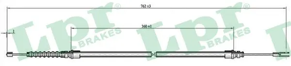жило, ръчна спирачка LPR                 