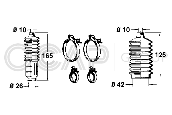 комплект маншон, кормилно управление OCAP                