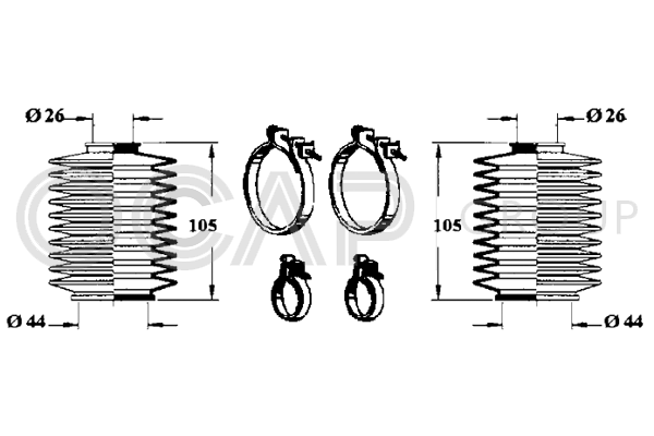 комплект маншон, кормилно управление OCAP                
