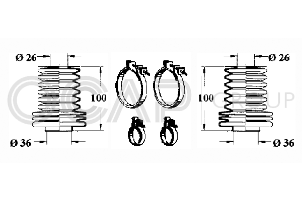 комплект маншон, кормилно управление OCAP                