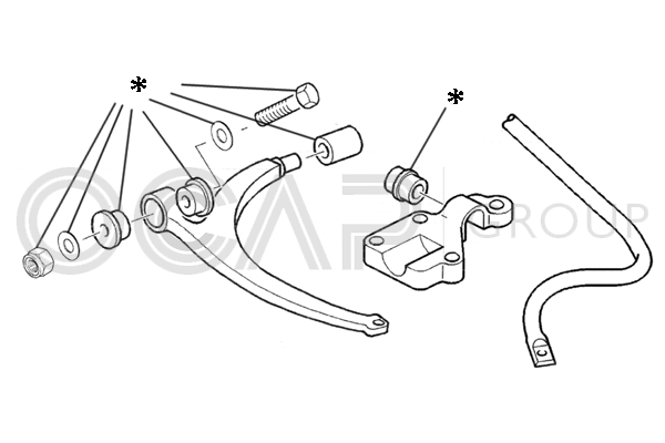 комплект окачване OCAP                