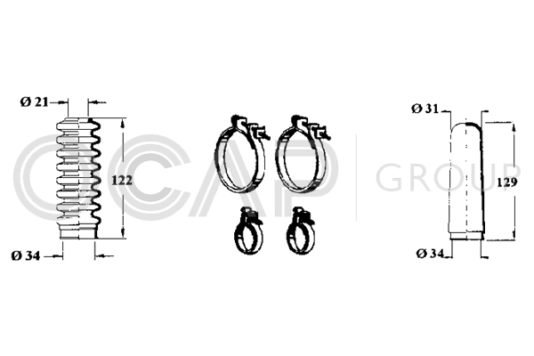 комплект маншон, кормилно управление OCAP                