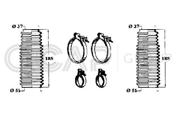 комплект маншон, кормилно управление OCAP                