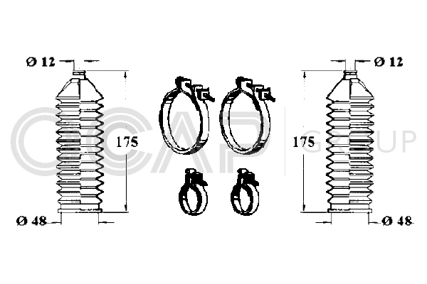 комплект маншон, кормилно управление OCAP                