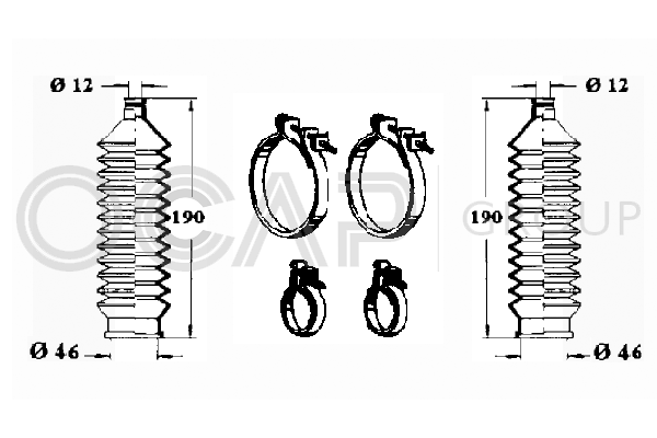 комплект маншон, кормилно управление OCAP                