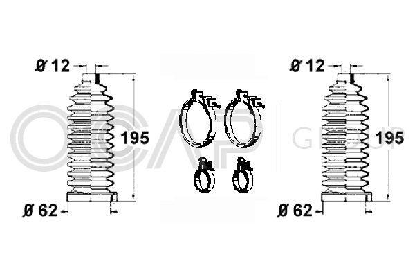 комплект маншон, кормилно управление OCAP                