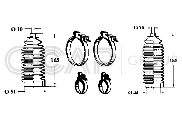 комплект маншон, кормилно управление OCAP                