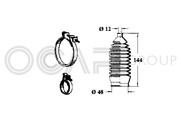 комплект маншон, кормилно управление OCAP                