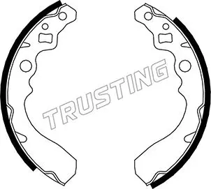 комплект спирачна челюст TRUSTING            