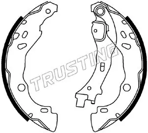 комплект спирачна челюст TRUSTING            