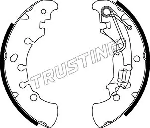 комплект спирачна челюст TRUSTING            