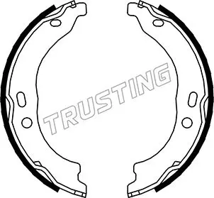 комплект спирачна челюст, ръчна спирачка TRUSTING            