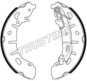 комплект спирачна челюст TRUSTING            
