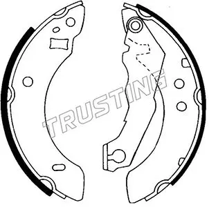 комплект спирачна челюст TRUSTING            