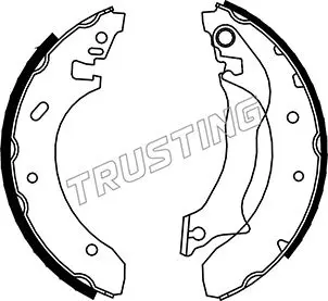 комплект спирачна челюст TRUSTING            