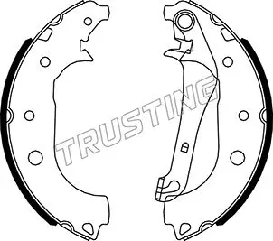 комплект спирачна челюст TRUSTING            