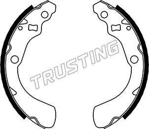 комплект спирачна челюст TRUSTING            