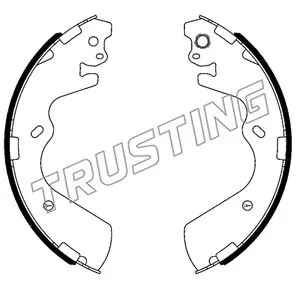 комплект спирачна челюст TRUSTING            