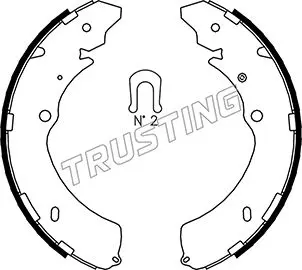 комплект спирачна челюст TRUSTING            