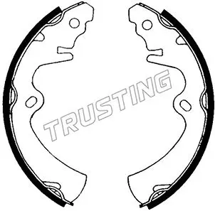 комплект спирачна челюст TRUSTING            