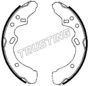 комплект спирачна челюст TRUSTING            