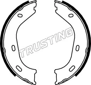 комплект спирачна челюст, ръчна спирачка TRUSTING            