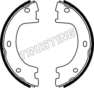 комплект спирачна челюст, ръчна спирачка TRUSTING            