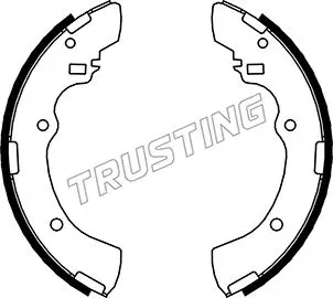 комплект спирачна челюст TRUSTING            