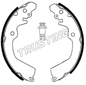 комплект спирачна челюст TRUSTING            