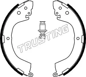 комплект спирачна челюст TRUSTING            