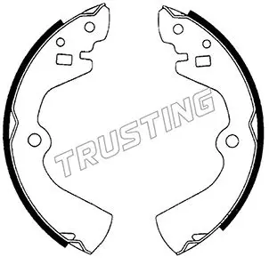 комплект спирачна челюст TRUSTING            
