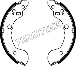 комплект спирачна челюст TRUSTING            