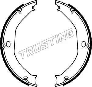 комплект спирачна челюст, ръчна спирачка TRUSTING            