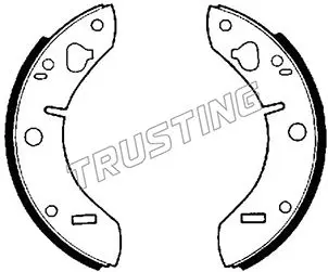 комплект спирачна челюст TRUSTING            