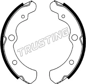 комплект спирачна челюст TRUSTING            